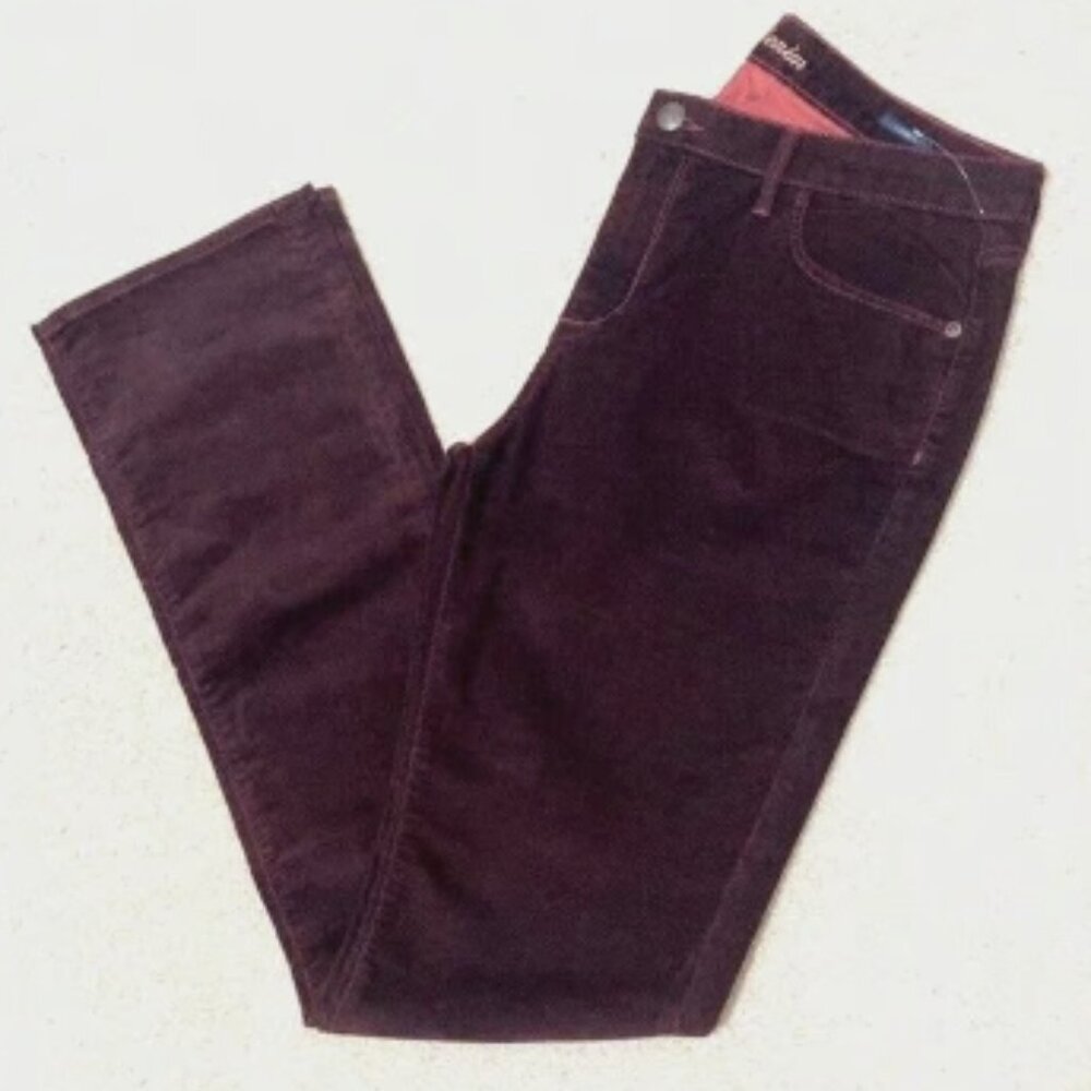 NWOT AGAVE Denim Smith LINEA Classic Boot Corduroy Pants Women's Size 33x34